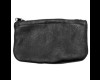 Black Leather Zipper Tobacco Pouch